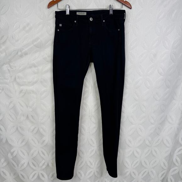 AG Adriano Goldschmied The Legging Super Skinny Low Rise Dark Washed Size 27 - Picture 3 of 10